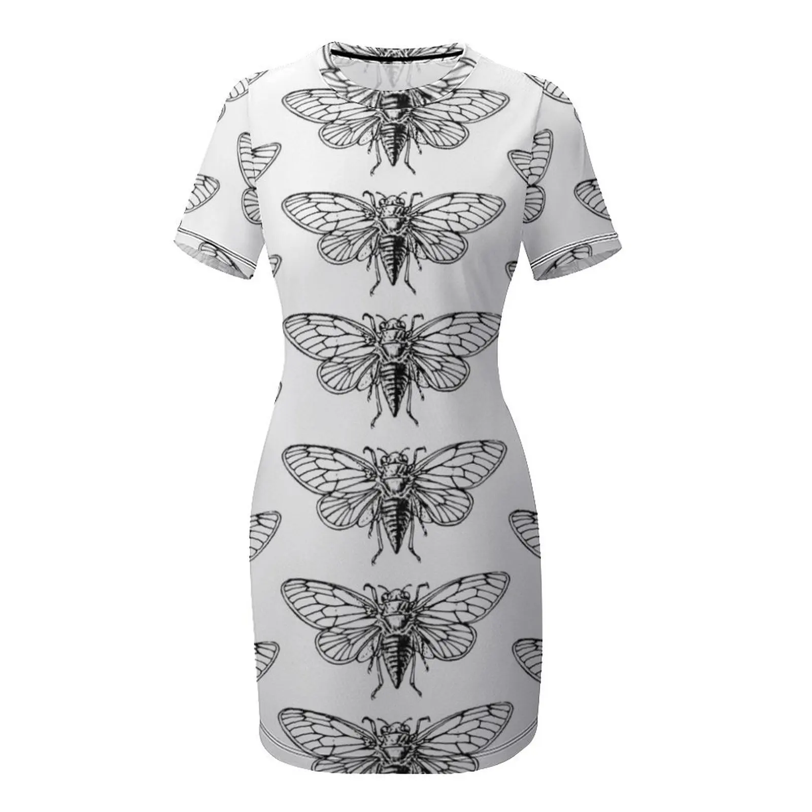 Vintage Cicada Drawing Short-S - огляд і ціна Summer Clothing Drawing