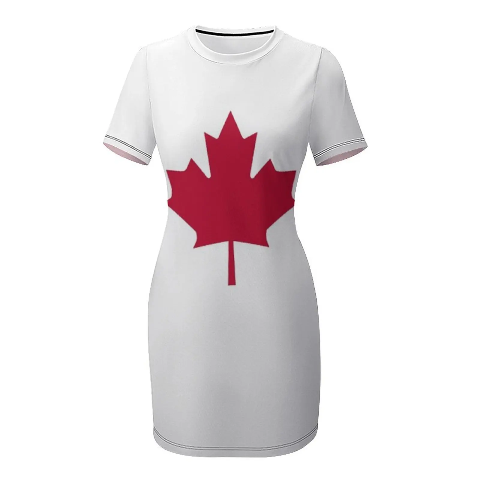 Flag of Canada Short-Sleeved D - огляд і ціна Summer Clothing Women Canada
